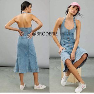 Anthropologie Annina Denim Midi Dress